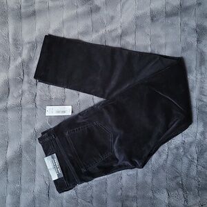 Slim Low Rise Black Corduroy Pants From Joe Fresh! Size 6! NWT!